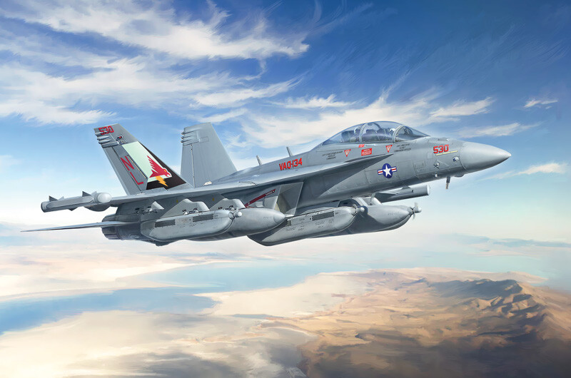 Italeri - Ea-18G Growler Modelfly Byggesæt - 1 48 - 2824S