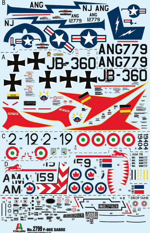 Italeri - F-86E Sabre Fly Byggesæt - 1 48 - 2799