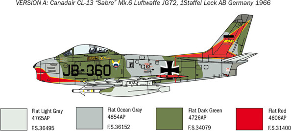 Italeri - F-86E Sabre Fly Byggesæt - 1 48 - 2799