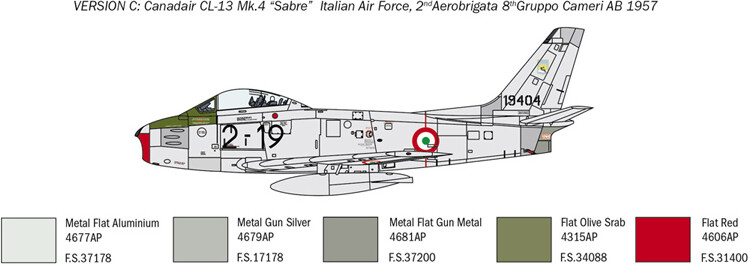 Italeri - F-86E Sabre Fly Byggesæt - 1 48 - 2799