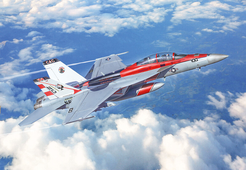 Italeri - Fa-18F Super Hornet Fly Byggesæt - Us Navy - 1 48 - 2823