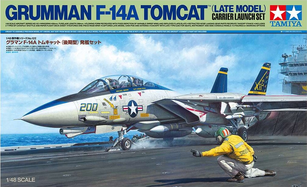 Tamiya - Grumman F-14A Tomcat Late Model Byggesæt - 1 48 - 61122