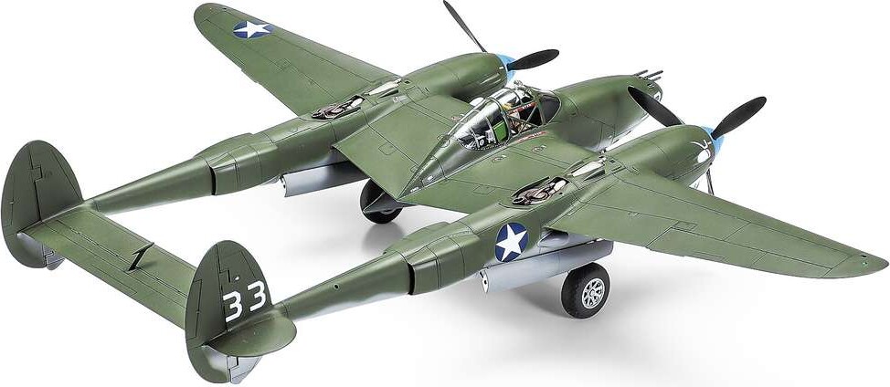 Tamiya - Lockheed P-38Fg Lightning Fly Byggesæt - 1 48 - 61120
