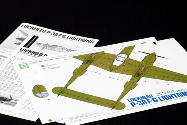 Tamiya - Lockheed P-38Fg Lightning Fly Byggesæt - 1 48 - 61120