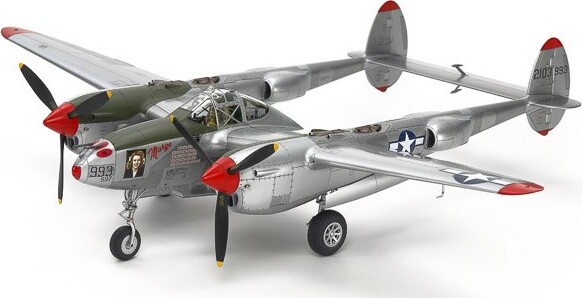 Tamiya - Lockheed P-38J Lightning Fly Byggesæt - 1 48 - 61123