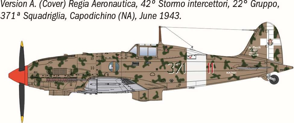 1 48 Macchi Mc202 Folgore - 2840S - Italeri