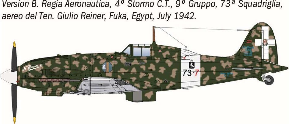 1 48 Macchi Mc202 Folgore - 2840S - Italeri