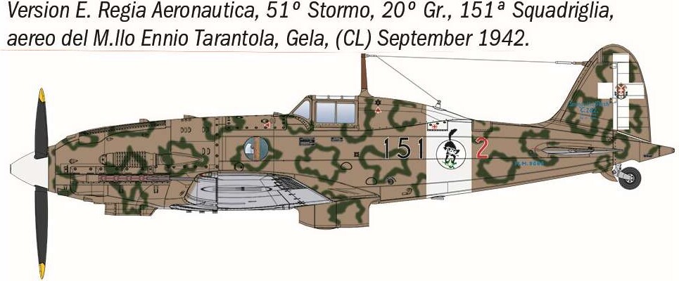 1 48 Macchi Mc202 Folgore - 2840S - Italeri