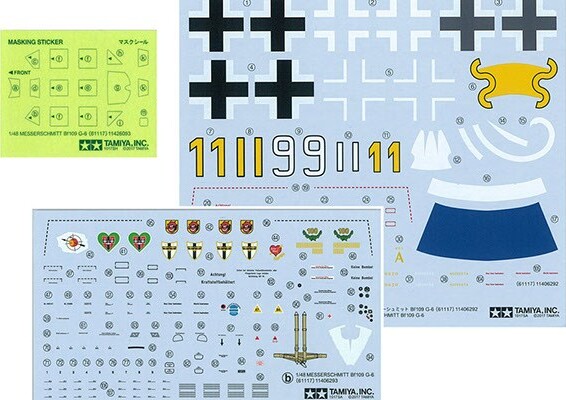 Tamiya - Messerschmitt Bf 109 G-6 Fly Byggesæt - 1 48 - 61117