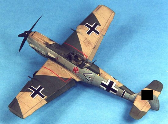 Tamiya - Messerschmitt Bf109-E Modelfly Byggesæt - 1 48 - 61050
