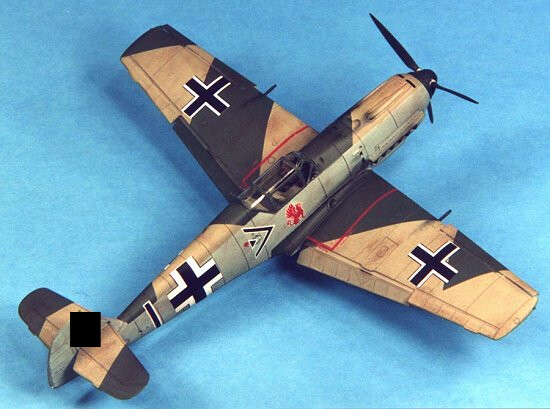 Tamiya - Messerschmitt Bf109-E Modelfly Byggesæt - 1 48 - 61050