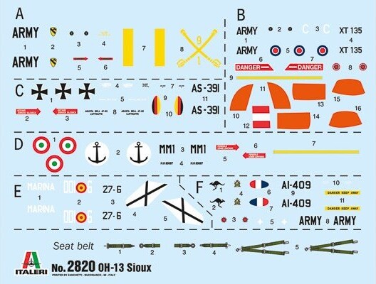 Italeri - Bell Oh-13 Helikopter Byggesæt - 1 48 - 2820