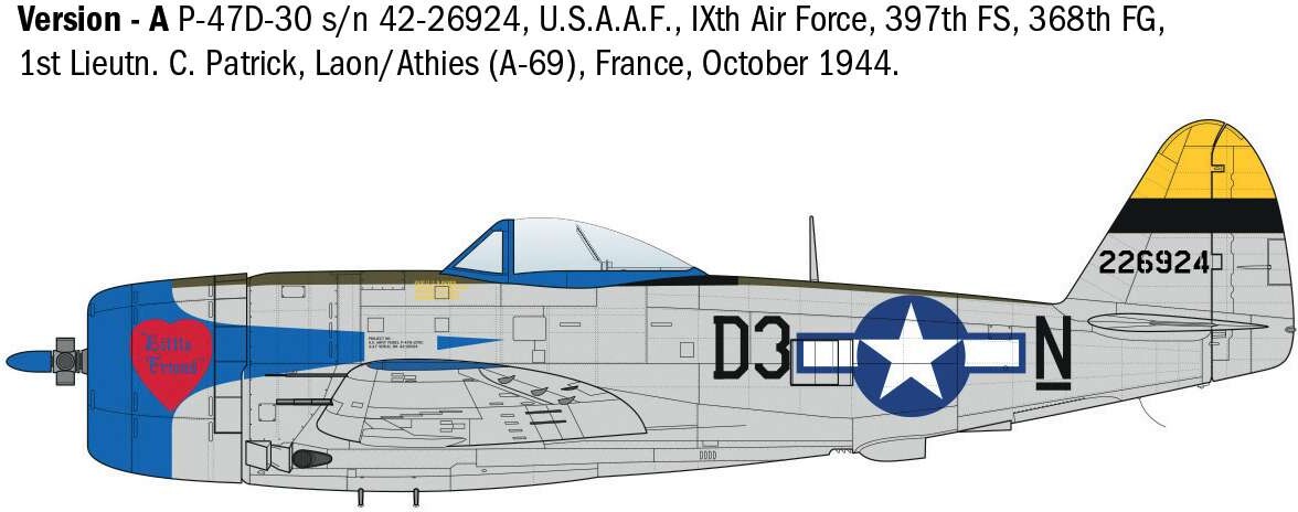 Italeri - P-47D Thunderbolt Eto Fly Byggesæt - 1 48 - 2835
