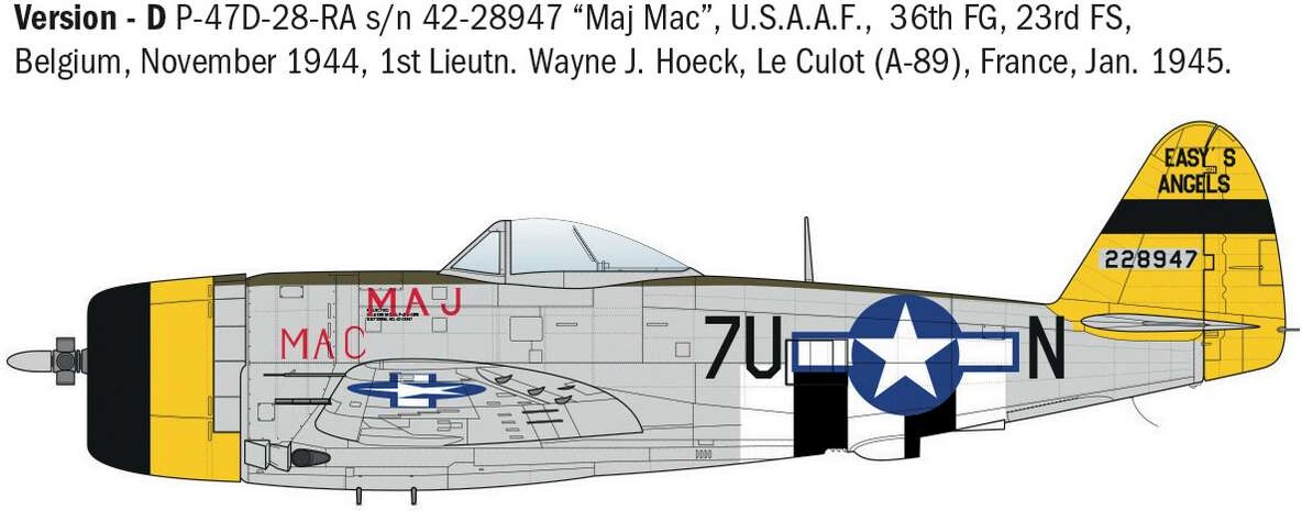 Italeri - P-47D Thunderbolt Eto Fly Byggesæt - 1 48 - 2835