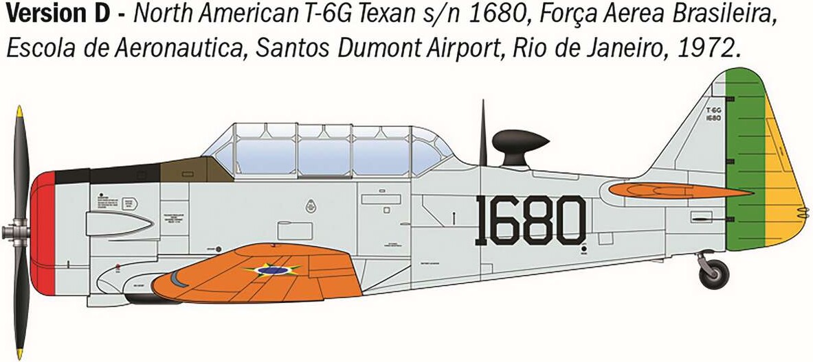 Italeri 92652 - T-6G Texan Model Fly Byggesæt - 1 48