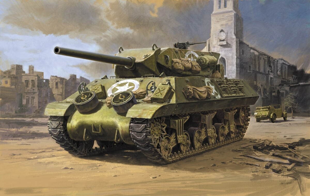 Tamiya - M10 Us Mid Production Tank Byggesæt - 1 48 - 32519