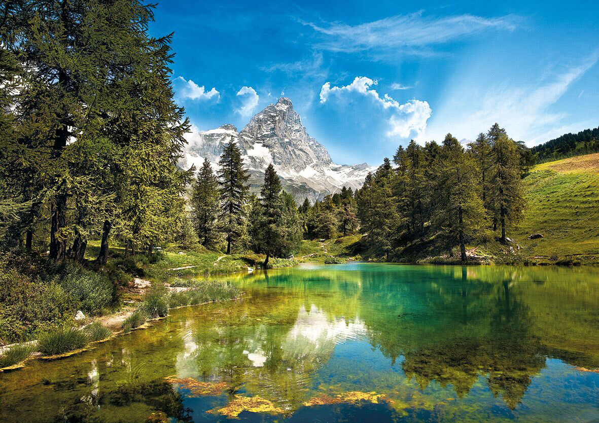 Clementoni Puslespil - Blue Lake - High Quality - 1500 Brikker