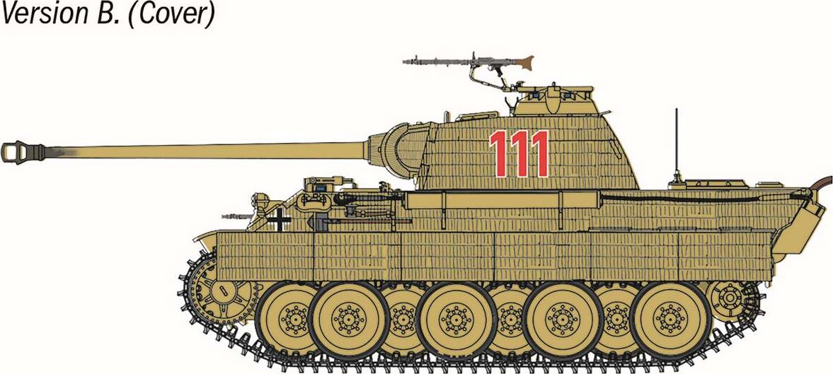 Italeri 75003 - Panther Sdkfz171 Ausfa Tank - Starter Set - 1 56
