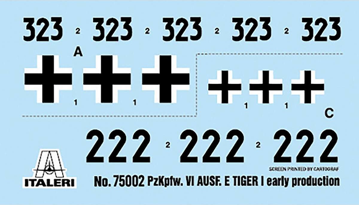 Italeri 75002 - Pzkpfwvi - Tiger I Ausf E Tank - Starter Set - 1 56
