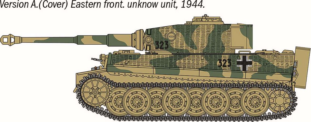 Italeri 75002 - Pzkpfwvi - Tiger I Ausf E Tank - Starter Set - 1 56
