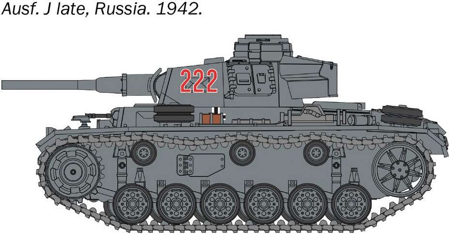 Italeri - Pzkpfw Iii Ausf Jlmn Tank Byggesæt - 1 56 - 25757