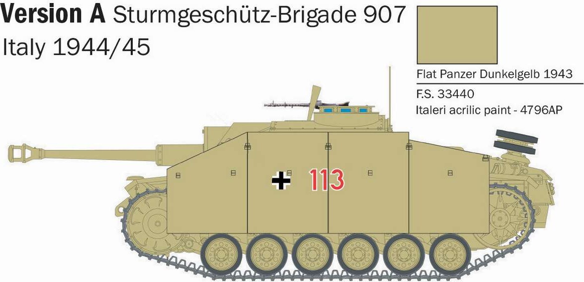 Italeri - Sd Kfz 142 Stug Iii Sturmhaubitze 105 Tank - 1 56 - 25756