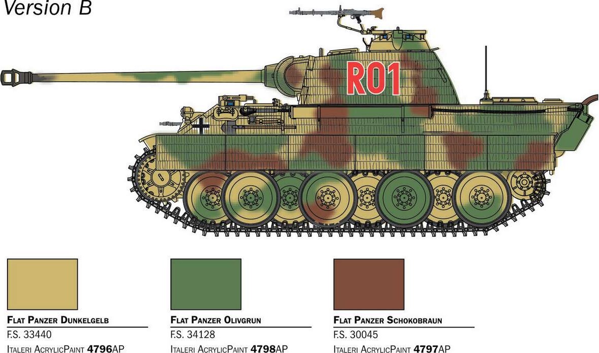 Italeri - Sdkfz 171 Panther Ausf A Tank Byggesæt - 1 56 - 25752