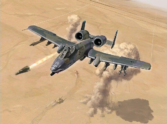 Italeri Gulf War - A-10 Thunderbolt Ii Fly Byggesæt - 1 72 - 1376