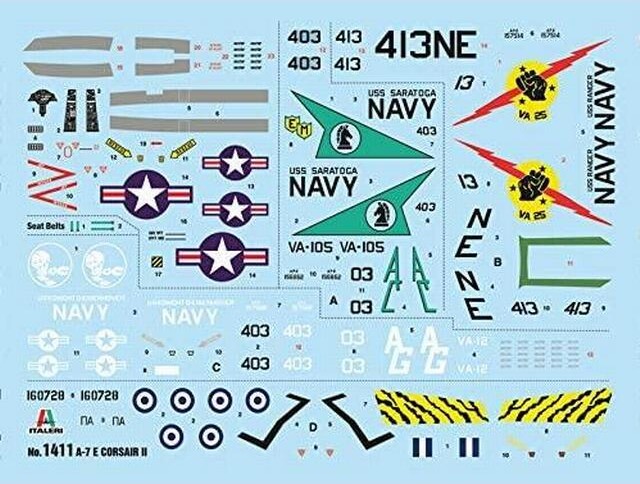 Italeri - A-7E Corsair Ii Fly Byggesæt - 1 72 - 1411