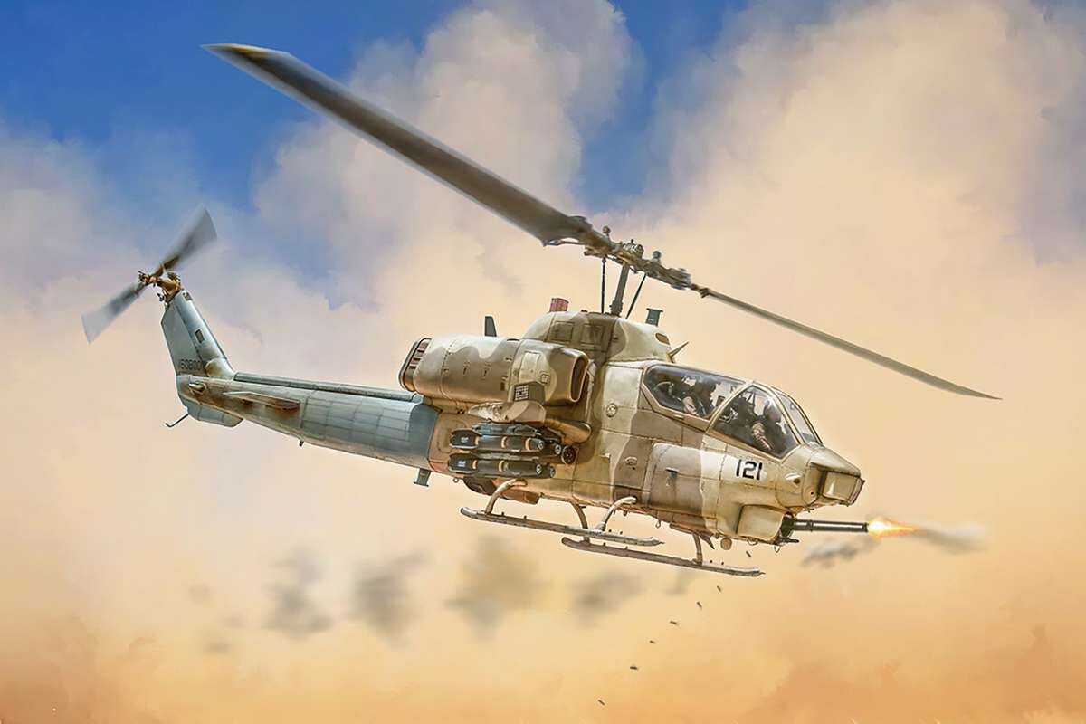 Italeri 90160 - Bell Ah-1W Super Cobra Model Helikopter - 1 72
