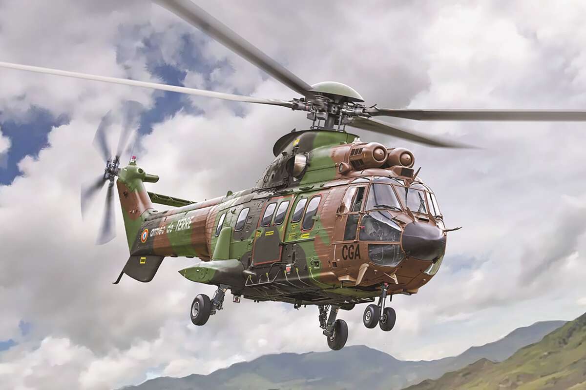 Italeri 91096 - As332 Super Puma Helikopter Byggesæt - 1 72