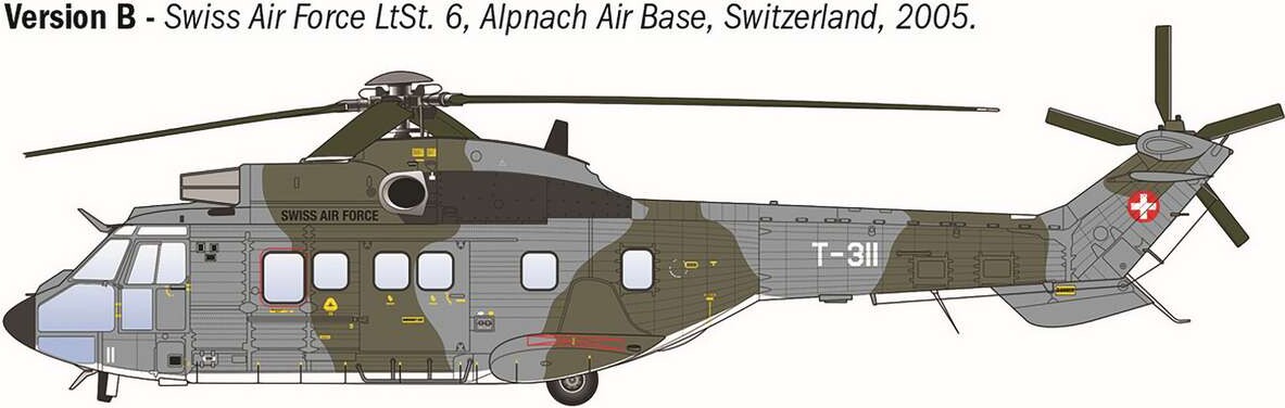 Italeri 91096 - As332 Super Puma Helikopter Byggesæt - 1 72