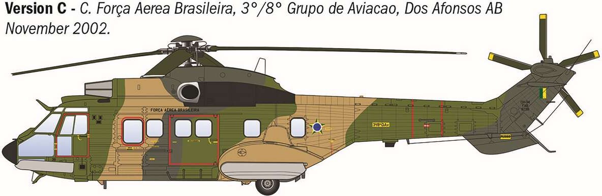 Italeri 91096 - As332 Super Puma Helikopter Byggesæt - 1 72