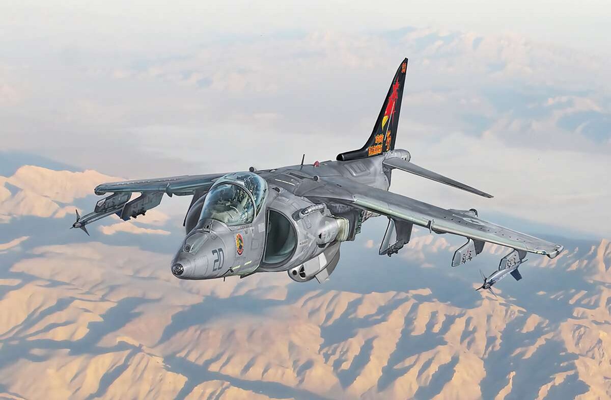 Italeri 90193 - Av-8B Harrier Ii Model Fly Byggesæt - 1 72