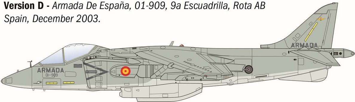 Italeri 90193 - Av-8B Harrier Ii Model Fly Byggesæt - 1 72