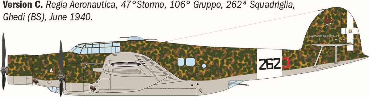 Italeri 1479 - Cant Z1007Bis Alcione Model Fly Byggesæt - 1 72