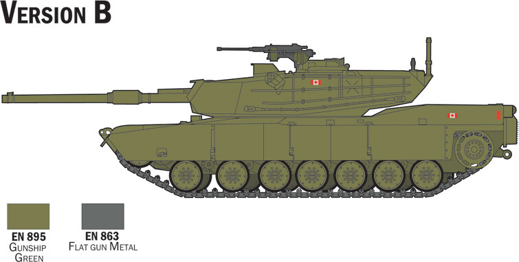 Italeri - M-1 Abrams Complete Model Set - 1 72 - 72004