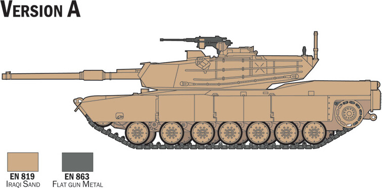Italeri - M-1 Abrams Complete Model Set - 1 72 - 72004
