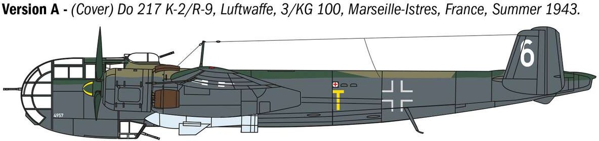 Italeri - Dornier Do 217 K-1K-2 Med Fritz X Byggesæt - 1 72 - 1488
