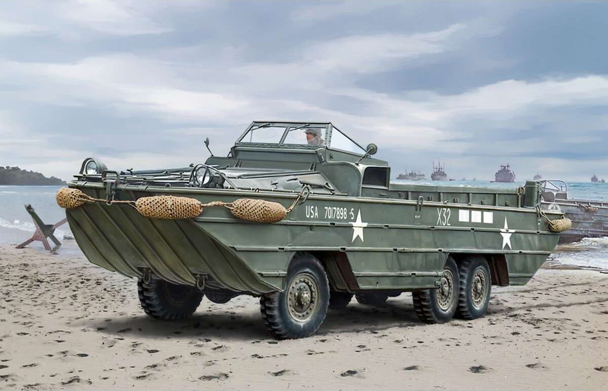 Italeri - D-Day - Dukw Amphibious Truck Byggesæt - 1 72 - 7022S