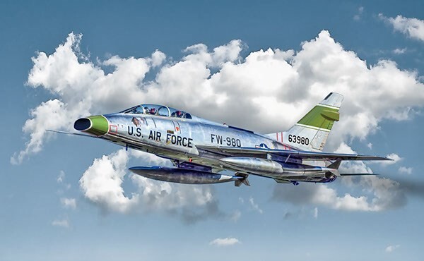 Italeri - F-100F Super Sabre Model Fly Byggesæt - 1 72 - 1398