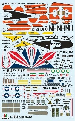 Italeri - F-14A Tomcat Fly Byggesæt - 1 72 - 1414