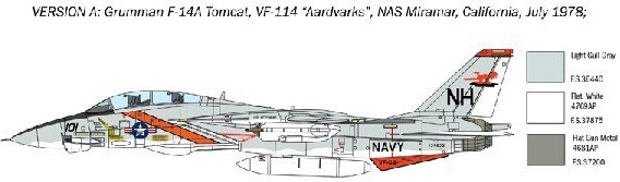 Italeri - F-14A Tomcat Fly Byggesæt - 1 72 - 1414