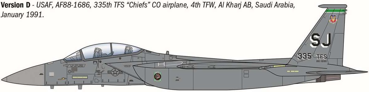 Italeri 90166 - F-15E Strike Eagle Model Fly Byggesæt - 1 72