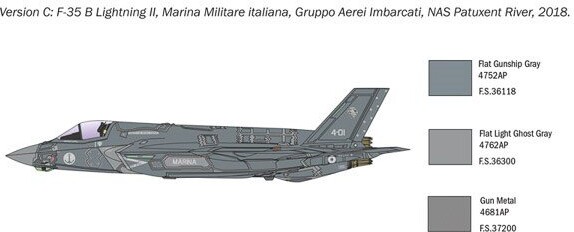 Italeri - F-35B Lightning Ii Fly Byggesæt - 1 72 - 1425
