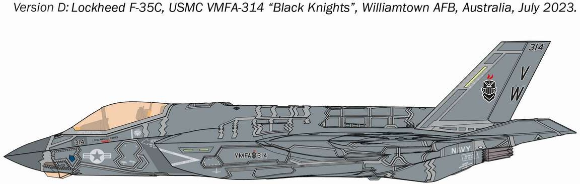 Italeri - F-35C Lightning Ii Model Fly Byggesæt - 1 72 - 1469