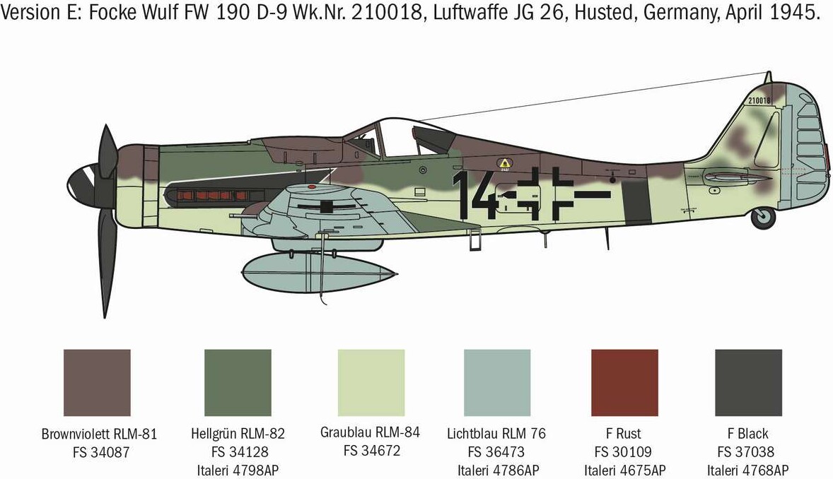 Italeri - Fw190 D-9 Fly Byggesæt - 1 72 - 1312S