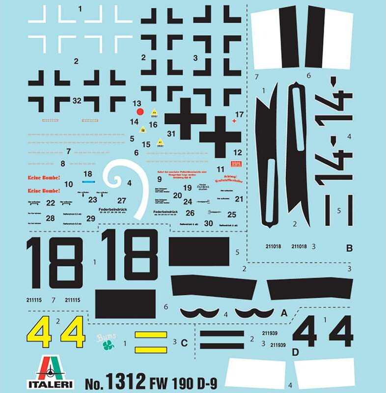 Italeri - Fw190 D-9 Fly Byggesæt - 1 72 - 1312S