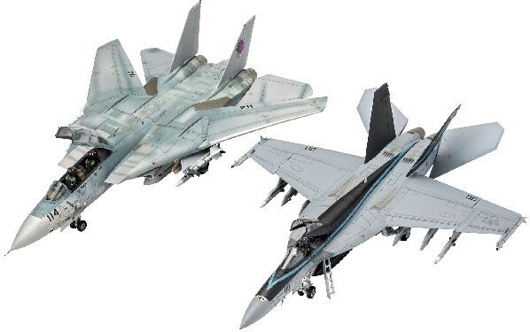 Revell - Fa-18E Super Hornet F-14D Tomcat - 1 72 - Level 4 - 05677