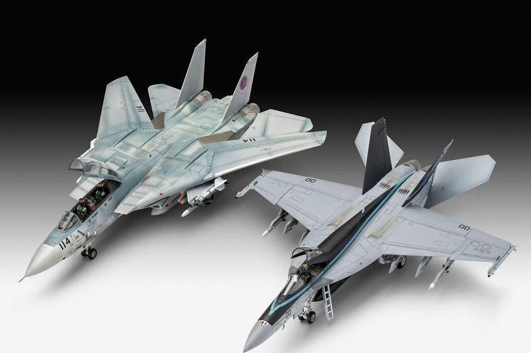 Revell - Fa-18E Super Hornet F-14D Tomcat - 1 72 - Level 4 - 05677
